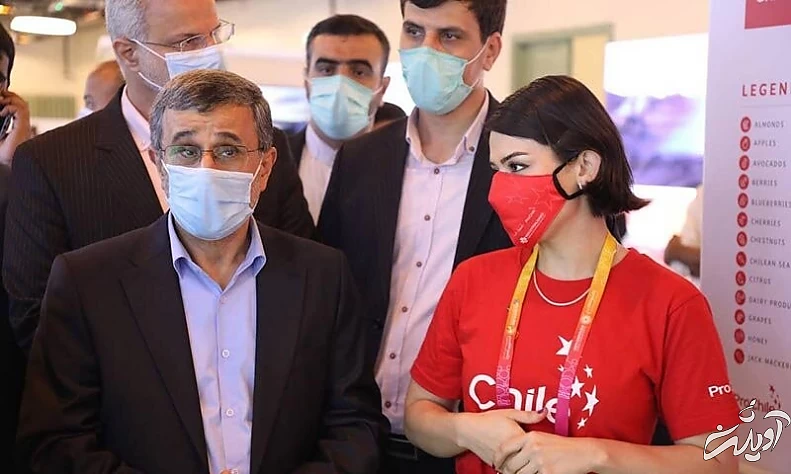 عکس های جنجالی و حاشیه ساز محمود احمدی&zwnj;نژاد در نمایشگاه اکسپوی دوبی